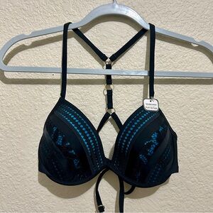 NWT Women’s Time And Tru Push Up Bathing Suit Top Sz Sm